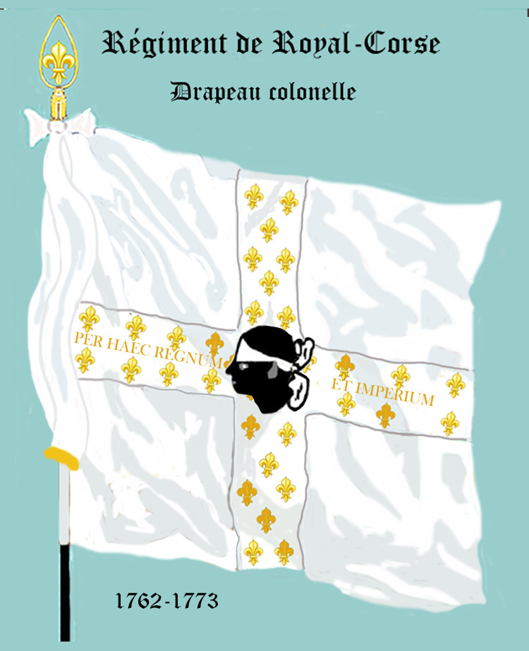 Régiment Royal Corse, Drapeau colonel