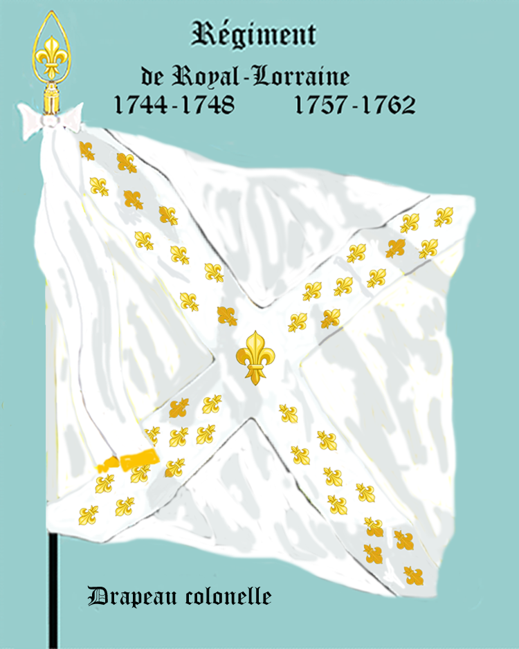 Régiment Royal Lorraine, Drapeau colonel