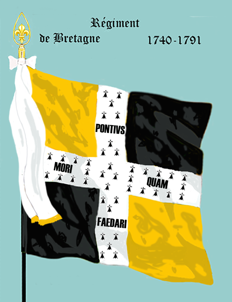 Régiment de Bretagne, 1740