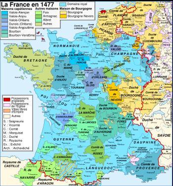 La France face à la maison de Bourgogne...