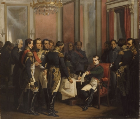Première abdication de Napoléon...