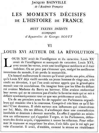 Louis XVI, auteur de la Révolution (I)